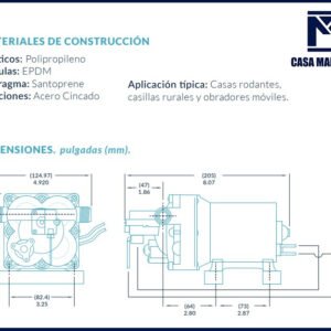 Bomba 12v 11.3lpm Para Casilla Rodante - Image 3