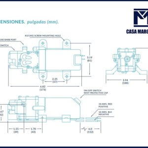 Bomba 12v 3.8l/m para Casilla Rodante - Image 2