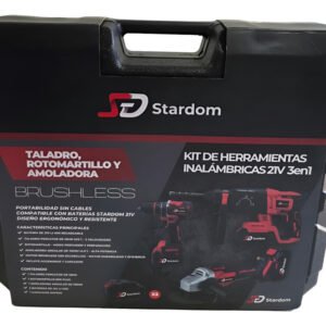 Combo Taladro, Amoladora y Rotomartillo +2 Baterias - Image 11