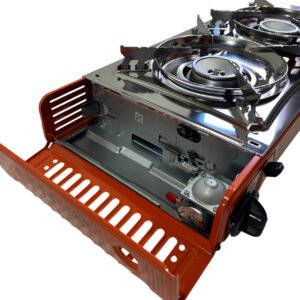 Cocina Anafe Camping Portátil 2 Hornallas + Maletín - Image 4