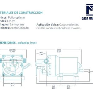 Bomba Agua 24v 11.3Lts/m Motorhome - Image 5