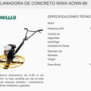 Allanadora Fratachadora P/ Hormigon 6.5hp 90cm - Image 2