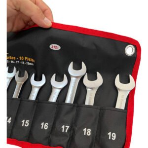 Juego de Llaves Combinadas Cortas 10-19mm 10pzs - Image 3