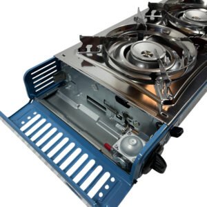 Cocina Anafe Camping Portátil 2 Hornallas + Maletín - Image 9