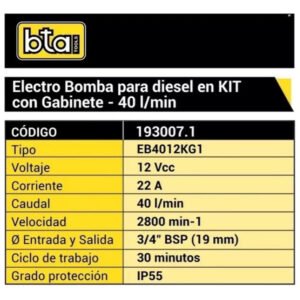 Surtidor Gasoil 12v 40l/m Corte Automático - Image 4