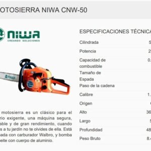 Motosierra Naftera 50cc Espada 50 Cm - Image 6