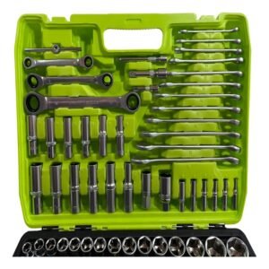 Juego Caja Tubos 1/4 3/8 1/2'' Herramientas 151 Piezas - Image 3