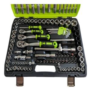 Juego Caja Tubos 1/4 3/8 1/2'' Herramientas 151 Piezas - Image 4