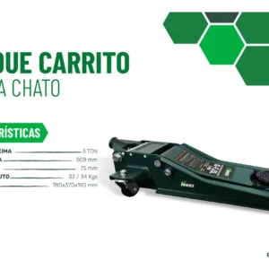 Crique Hidráulico Carrito 3Tn Perfil Bajo - Image 6