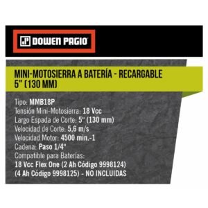 Mini Motosierra Bateria 18V Flex One S/Bat - Image 2