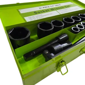 Caja Chapa Set Juego De Tubo 21 Alto Impacto Encastre 3/4 Hexagonal - Image 4