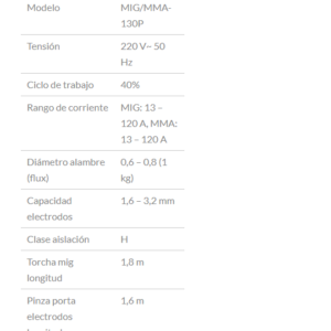 Soldadora Inverter FLUX MIG/MMA - Image 3